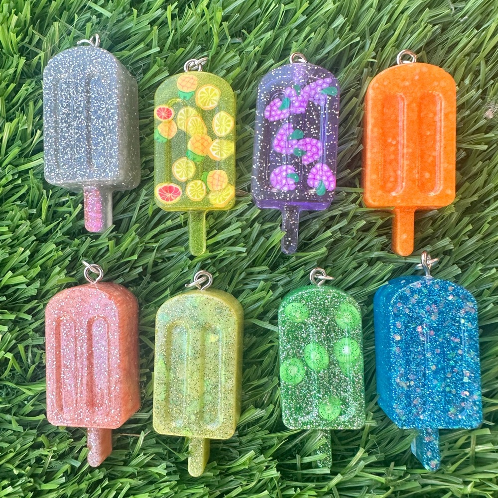Colorful Popsicle Charms Keychains